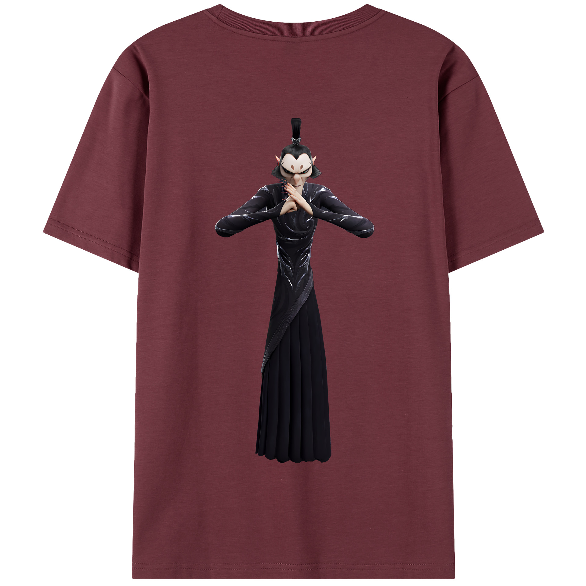 （画像用） Ne Zha 2 ナタ 魔童の大暴れ 綿100％半袖Tシャツ（背面プリント）